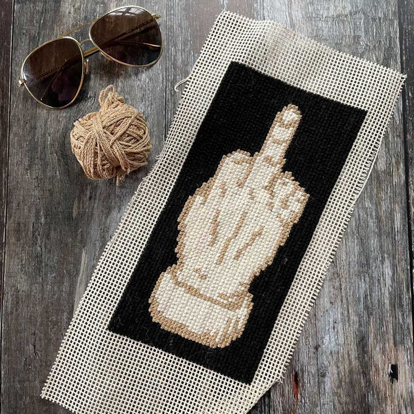 PDF Gold Finger - Sweary Rude X Stitch PDF Digital Pattern