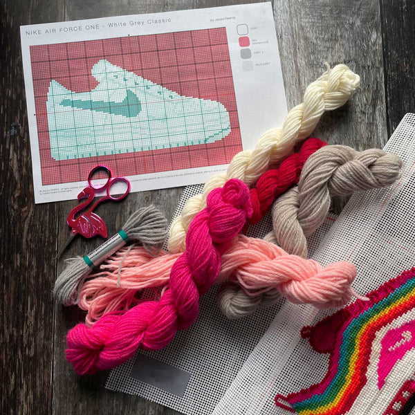 PDF Air Force One Classic - Sneaker Stitch X Stitch Digital Pattern