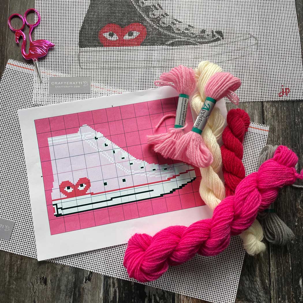PDF Converse CDG Heart Classic - Sneaker Stitch X Stitch Digital Pattern