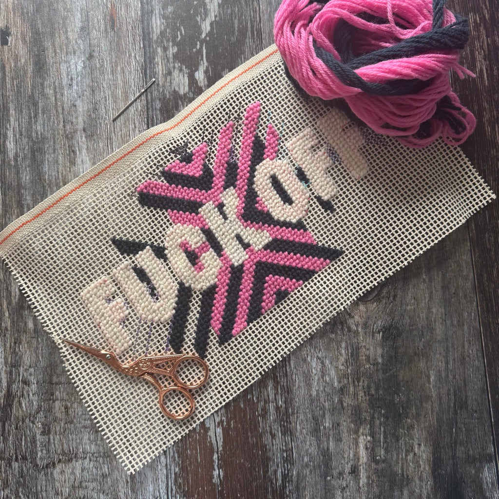 PDF F*CK OFF Geometric - Sweary Rude X Stitch PDF Digital Pattern