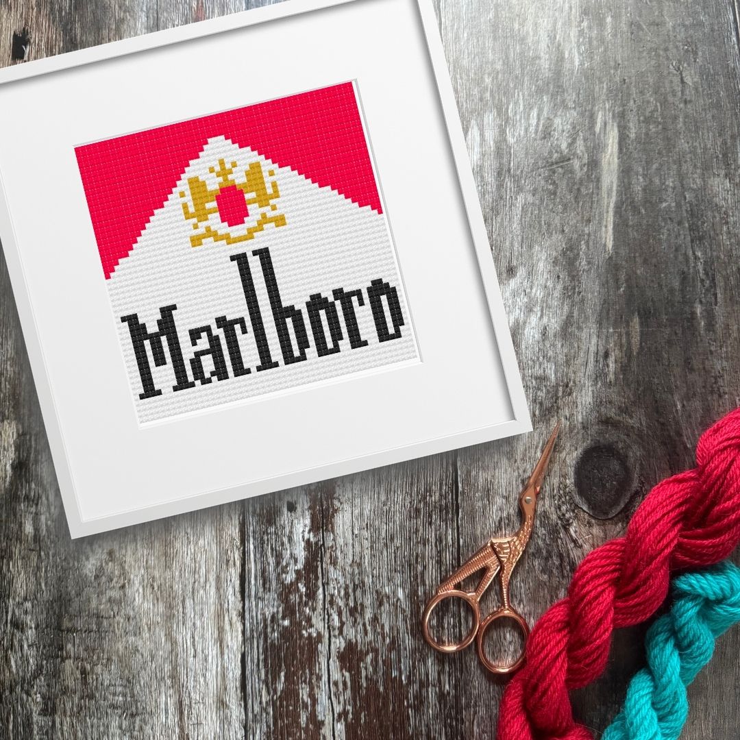 PDF Marlboro Cigarettes - Corner Shop Kiosk  X Stitch Digital Pattern